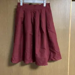 フレアースカート　赤色　earth music&ecology