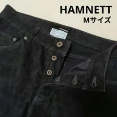 《ハムネット》 ストレッチ デニムパンツ ブラック/ネイビー 日本製のサムネイル