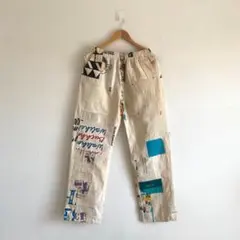 ヨーロッパ コットンバッグ リメイクパンツ 古着 エコバッグ ユーロ古着 6