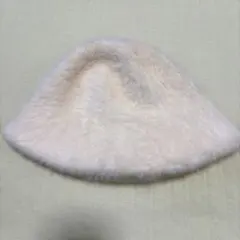 バケットハット　白　冬用