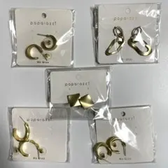 新品　大人可愛いピアス　5点セット　ゴールド　まとめ売り