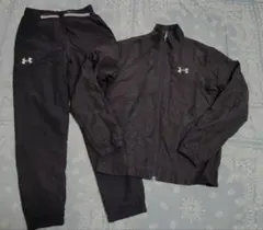 アンダーアーマー　ジャージ　上下　キッズ　YMD 130-140 黒　裏起毛