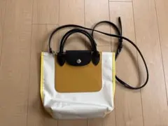値下げ　カバ ロンシャン リプレイXS イエローベージュ