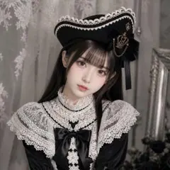 コラボ廃盤品 KERA MANIAXコラボ リボンとクラウンのパイレーツハットのサムネイル