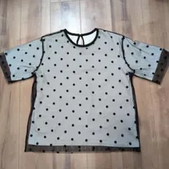 SHIPS ドット柄 半袖Tシャツ ONE SIZEのサムネイル