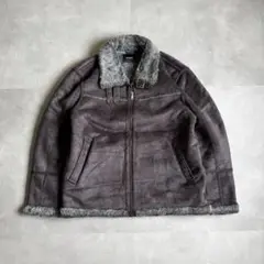 古着 フェイクムートン B3 タイプ ボア ブルゾン ミリタリー ジャケット