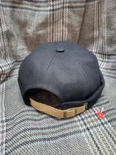 新品）シンプル フィッシャーマン キャップ（黒/ブラック）帽子 ロール アメカジ