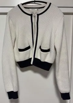 MOUSSY バイカラー カーディガン