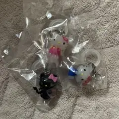 ハローキティ　めじるしアクセサリー　お花　小悪魔　スタンダード　3点セット