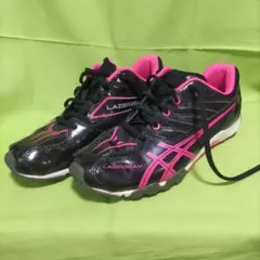 asics LAZERBEAM SA 24.0 ブラック/ピンク