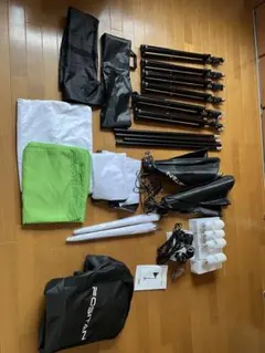 FOSITAN 照明撮影キット スタンド 背景布セットのサムネイル