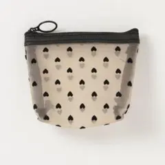 E&C closet… メッシュハ一ト柄ポ一チ