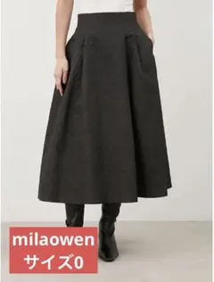 Mila Owen ミラオーウェン フレアスカート ブラック size0