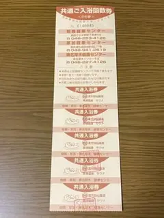 I*A様 草加健康センター 厚木健康センター共通入浴券10枚セット I*A様 草加健康センター 厚木健康センター共通入浴券10枚セット