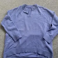 パープル ニット