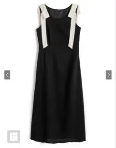 日曜限定値下げ【試着のみ】GRL ショルダーリボンノースリーブロングワンピースのサムネイル