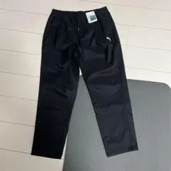 PUMA クロップドテーパードパンツ XL ブラック