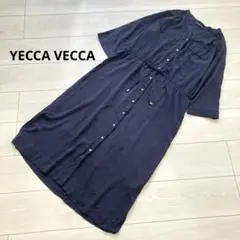 YECCA VECCA イェッカヴェッカ 2way袖 シャツ ワンピース ロング