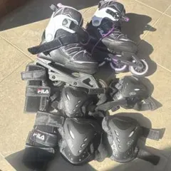 FILA インラインスケート EU 32-35 プロテクター付き