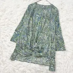 【ジョルジュレッシュ】✨ペイズリー柄変形チュニック 定価2万 七分袖 38 Mのサムネイル