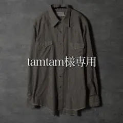 70s ヴィンテージ USA製 Wrangler ウエスタンシャツ ブラウンXL