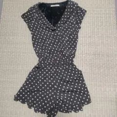 dazzlin ドット柄 ショートオール S