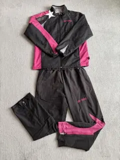 YONEX ジャージ上下セット L ブラック/ピンク　ウインドブレーカー