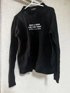 LOVE POWERS ブラック 長袖Tシャツ140