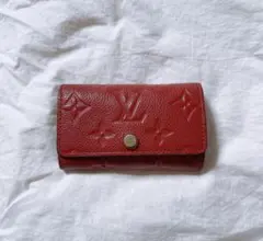 ルイヴィトン 6連キーケース ミュルティクレ6 レッド スカーレット モノグラム