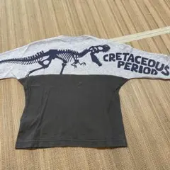 長袖　Tシャツ　130 バックプリント　恐竜のサムネイル