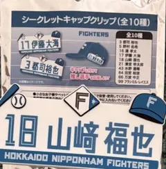 北海道日本ハムファイターズ 山﨑福也 シークレットキャップクリップ