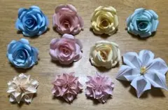 折り紙花11個セット カラフル