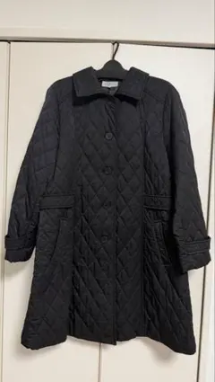 【美品】MISSEL キルティングコート ブラック L 体型カバー アウター