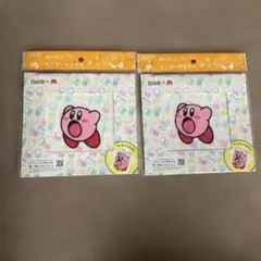 신품 미개봉 별의 커비 モスバーガー ミニガーゼタオル 2枚セット