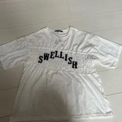 RETRO GIRL シャーリング切替Tシャツ オフホワイトのサムネイル