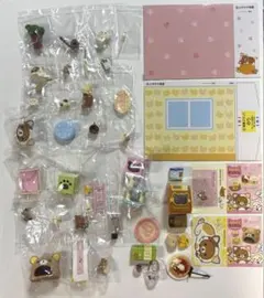 リラックマのんびりネコカフェ全8種セットジオラマミニチュア他色々…リーメント