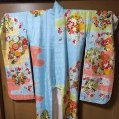 最終値下げ 裄丈72 振袖 高身長さんにも対応 水色 古典