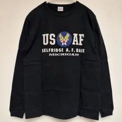 バズリクソンズ ロンT ブラック M カットソー USAF プリント 黒のサムネイル