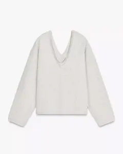zara ソフト Vネック スウェット グレー　S