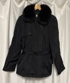 【ジュルジュレッシュ】ダウンジャケット（中綿）　コート　ベルト・ファー付き