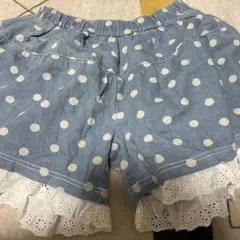 レース付きショートパンツ
