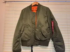 Alpha MA-1ジャケット オレンジ裏地
