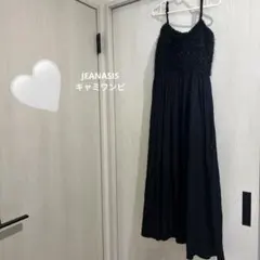 JEANASIS ブラックキャミワンピース