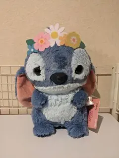 ディズニーキャラクター Aimery 花かんむり BIGぬいぐるみ スティッチ
