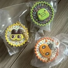 【本日中発送】たまごっち 手作りおやつチャーム まめっち　めめっち　くちぱっち