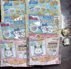 新品未開封 ちいかわ ビスケットのみ 6袋 オマケ キーチェーン