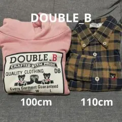 mikihouse　ミキハウス　パーカー100cm　チェックシャツ110cm