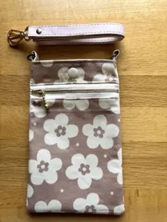 スマホショルダー　スマホポーチ　サコッシュ　花柄　プレゼントやお返しにも♪
