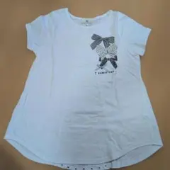 組曲KIDS リボンモチーフAラインTシャツ ホワイトのサムネイル