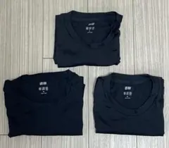 ドライEXクルーネックTシャツ　ユニクロ　UNIQLO ブラック　黒　セット売り